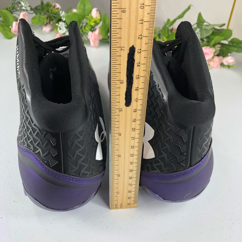 Cleats Under Armour Clutch Fit Purple Size 16 - Picture 6 of 8